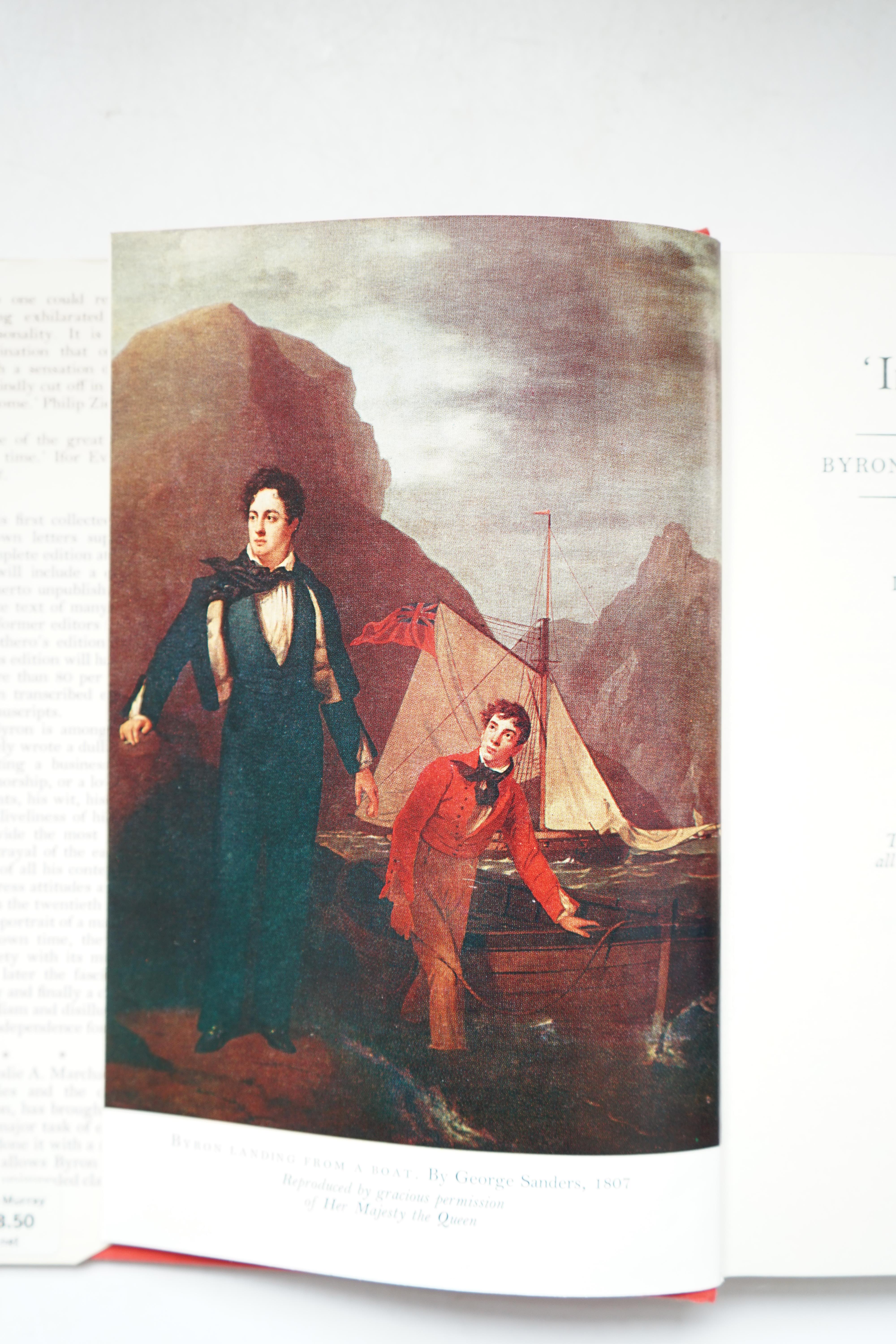 Marchant, Leslie A (editor) - Byron’s Letters and Journals, 13 vols, including general index, 8vo, original red cloth, with d/j’s, mixed editions, vol 1 with authors presentation inscription, John Murray, London, 1974-82
